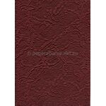 Embossed Rugged Maroon, Deep Red Matte, A4 handmade recycled paper | PaperSource